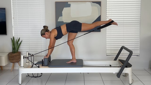 50min lower body and abs reformer workout
